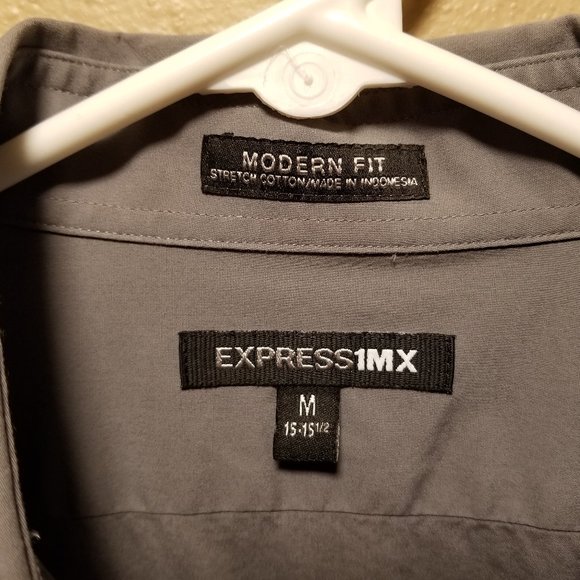 SOLD at Our Garage Sale NWOT Men's Express Modern Fit Dress Shirt - Picture 3 of 5